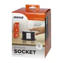 141152 - Recessed furniture sockets Ø10cm, Schuko with inductive charger, USB charger and 1.5m, 3x2P+E (Schuko) cable, Qi 1.2.4 max. 10W, 2xUSB QC 3.0
