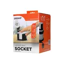141149 - Flush-fitting furniture socket with 1.5m cable, Schuko 4 x 230V AC/16A; 3680W; IP20; cabel lenght 1,5 m