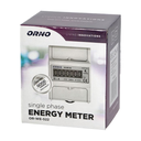 140807 - 1 phase electricity consumption indicator, 80A, 5 modules, DIN TH-35mm