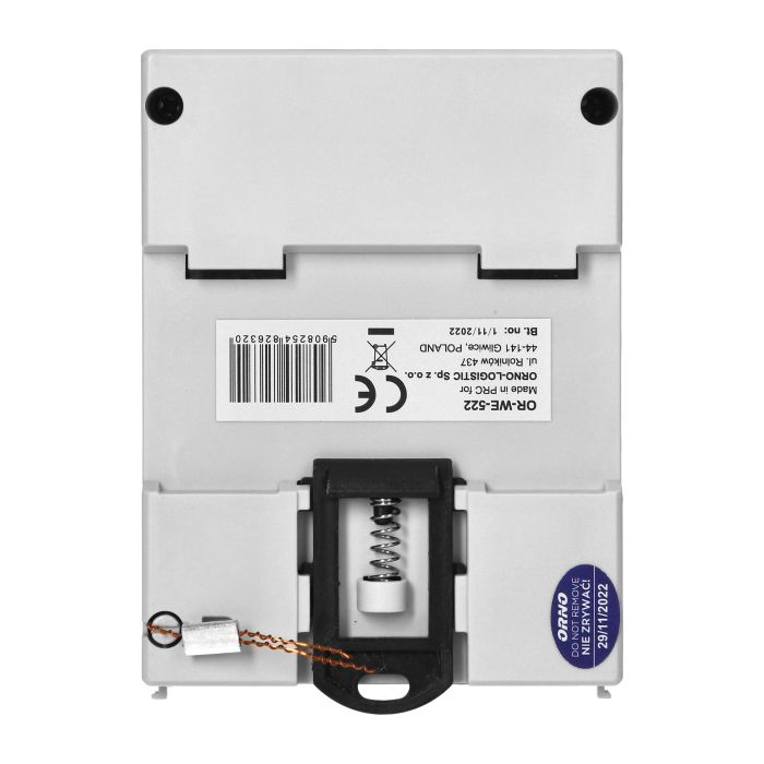 140807 - 1 phase electricity consumption indicator, 80A, 5 modules, DIN TH-35mm