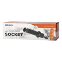 141144 - Pop up Ø6cm desk socket, black with 1.8m cable and locking system, 3x2P+E (Schuko)