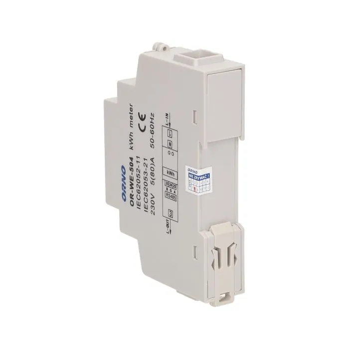 140809 - 1-phase energy meter wtih RS-485, 80A current: 5(80)A; protection rating IP20;