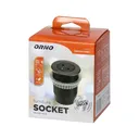 141139 - Flush-mounted furniture socket 2P+E with EasyEject system, USB QC 3.0, 1.5m cable + USB adapter
