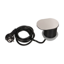 141137 - Flush-fitting furniture socket with sliding cover, USB charger and 1.9m cable 2P+E, USB, cable: 1,9m