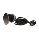 141137 - Flush-fitting furniture socket with sliding cover, USB charger and 1.9m cable 2P+E, USB, cable: 1,9m