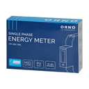 140814 - 1-phase electricity meter, bidirectional, multi-tariff, 100A, RS-485 port, MID, 1 module, DIN TH-35mm, PV-ready
