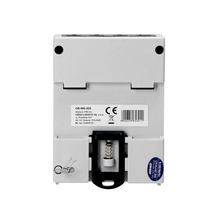 140816 - 3-phase energy meter, 80A Power supply: 230V ~, 50Hz, base current: 5A, max. electricity: 80A, min. current: 0.25A, pulse frequency: 800 imp / kWh