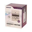 140817 - 3-phase energy meter, 80A power supply: 3x230V/400 AC, 50-60Hz, current: 5(80)A, pulse frequency: 1000 imp/kWh, signaling read: flashing LCD, installation rail: DIN TH-35mm