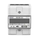 140817 - 3-phase energy meter, 80A power supply: 3x230V/400 AC, 50-60Hz, current: 5(80)A, pulse frequency: 1000 imp/kWh, signaling read: flashing LCD, installation rail: DIN TH-35mm