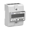 140817 - 3-phase energy meter, 80A power supply: 3x230V/400 AC, 50-60Hz, current: 5(80)A, pulse frequency: 1000 imp/kWh, signaling read: flashing LCD, installation rail: DIN TH-35mm