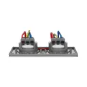 141134 - Double hermetic electrical socket with a windproof junction box, IP55, stainless steel