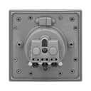 141130 - Hermetic electrical socket with a windproof junction box, IP55, stainless steel