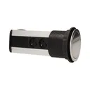 141122 - Pop up desk socket ⌀10cm with 1.8m cable, INOX 3 x 230V AC/16A; 3680W; IP20; cabel lenght 1,8 m,  for use in furniture; INOX