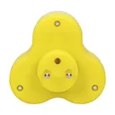 140893 - Triple socket outlet, turquoise Three-socket splitter with grounding, suitable for any interior where additional sockets are required.