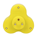 140893 - Triple socket outlet, turquoise Three-socket splitter with grounding, suitable for any interior where additional sockets are required.