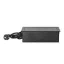 141113 - Set of furniture sockets REDE, 3x2P+E with 1.5m cable, black
