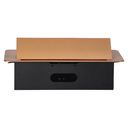 141085 - Recessed furniture sockets, gold in housing with flat edge, 3x2P+E (Schuko), no cable included