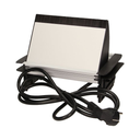141072 - Dustproof, Recessed furniture socket with 1.8m cable 3 x 230V AC/16A; 3680W; IP20; cabel lenght 1,8 m