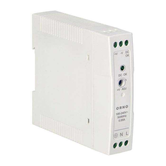 140829 - Industrial power supply for a DIN rail, 24VDC, 1A, 20W, plastic housing