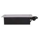 141064 - Recessed furniture socket with two USB chargers and 1.5m long cable, silver 230V AC/ 50 Hz; 2 x 2P+E; 3600W; USB output: 5V DC/2,1A; available colors: silver