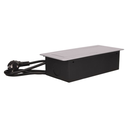 141064 - Recessed furniture socket with two USB chargers and 1.5m long cable, silver 230V AC/ 50 Hz; 2 x 2P+E; 3600W; USB output: 5V DC/2,1A; available colors: silver