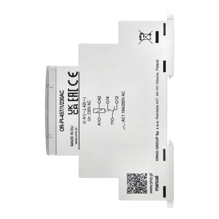 140838 - Installation relay, 1P, 16A, 230 VAC
