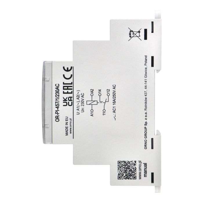 140838 - Installation relay, 1P, 16A, 230 VAC