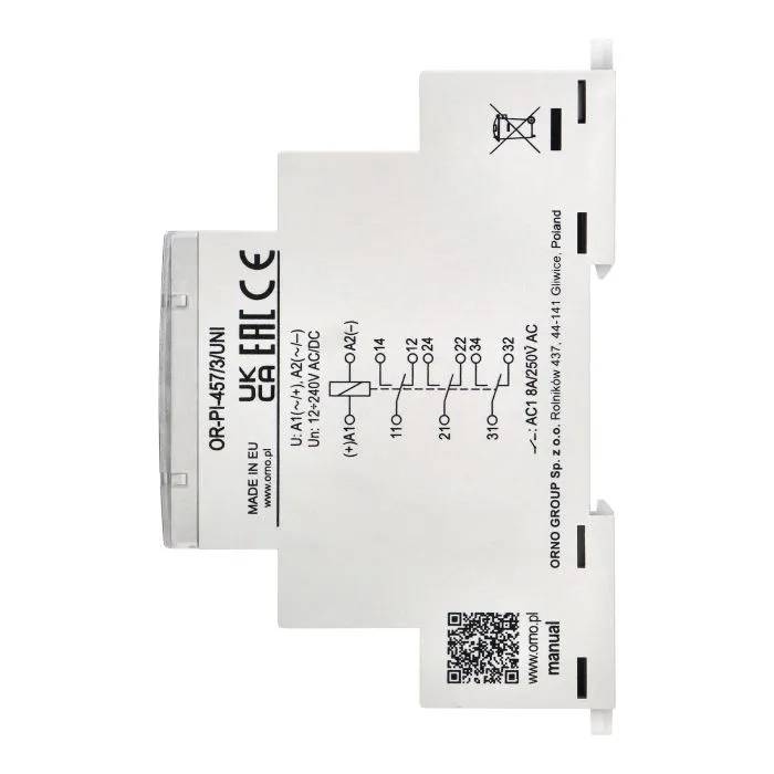 140840 - Installation relay, 3P, 8A, 12-230 VUC