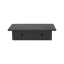 141057 - Recessed furniture socket 2x2P+E with three USB ports (wihout USB-charger), black power supply: 230V AC / 56-60Hz; maximum load: 3600W; protection rating: IP20; colour: black