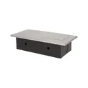 141056 - Recessed furniture socket 2x2P+E with three USB ports (wihout USB-charger), silver power supply: 230V AC / 56-60Hz; maximum load: 3600W; protection rating: IP20; colour: silver