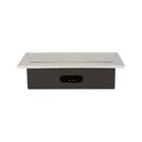 141056 - Recessed furniture socket 2x2P+E with three USB ports (wihout USB-charger), silver power supply: 230V AC / 56-60Hz; maximum load: 3600W; protection rating: IP20; colour: silver