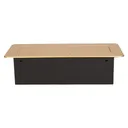 141054 - Recessed furniture socket 3x2P+E with 1.5m cable, gold power supply: 230V AC / 56-60Hz; maximum load: 3600W; protection rating: IP20; colour: gold