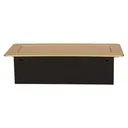 141047 - Recessed furniture socket 3x2P+E, gold power supply: 230V AC / 56-60Hz; maximum load: 3600W; protection rating: IP20;