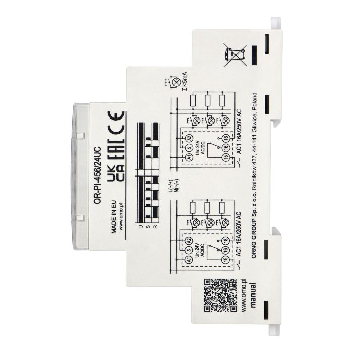 140841 - Installation bistable relay, 24 VAC / DC, 16A