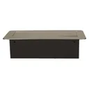 141048 - Recessed furniture socket 3x2P+E, brass power supply: 230V AC / 56-60Hz; maximum load: 3600W; protection rating: IP20;