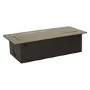 141048 - Recessed furniture socket 3x2P+E, brass power supply: 230V AC / 56-60Hz; maximum load: 3600W; protection rating: IP20;