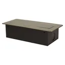 141048 - Recessed furniture socket 3x2P+E, brass power supply: 230V AC / 56-60Hz; maximum load: 3600W; protection rating: IP20;