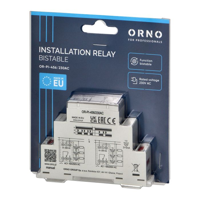 140842 - Installation bistable relay, 230 VAC, 16A