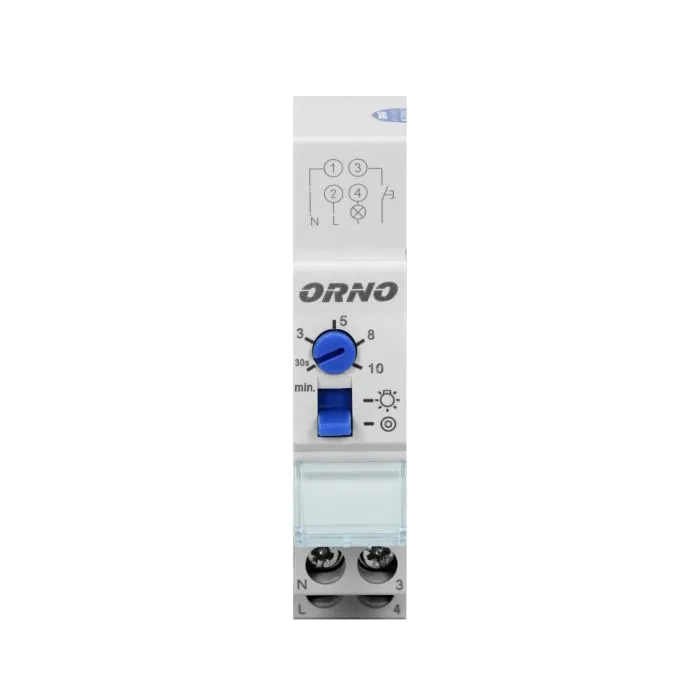 140847 - Staircase lighting timer rated load: 2300W, time adjustment 30 sec- 20 min; protection rating IP20