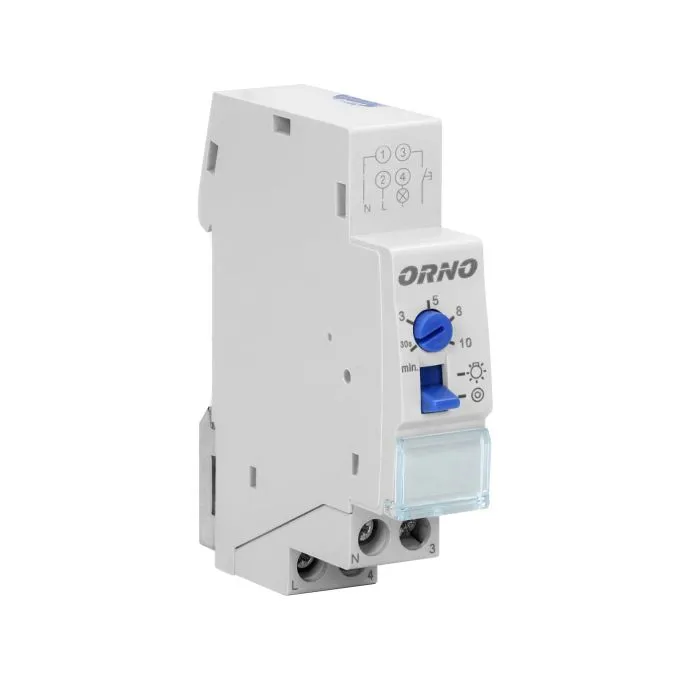 140847 - Staircase lighting timer rated load: 2300W, time adjustment 30 sec- 20 min; protection rating IP20