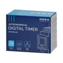 140851 - DIN rail digital timer, 100 programmes, 3 menu languages PL EN DE, 1 chanel, max.16A/230V, 2 modules wide