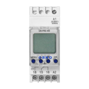140851 - DIN rail digital timer, 100 programmes, 3 menu languages PL EN DE, 1 chanel, max.16A/230V, 2 modules wide