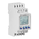 140852 - DIN rail digital timer, 100 programmes, 3 menu languages PL EN DE, 2 chanels, max.16A/230V, 2 modules wide