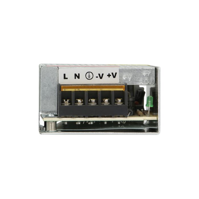140853 - Open frame power supply unit 25W, 12V, IP20 equipped with short-circuit and overload protection, and an output voltage adjustment; instantaneous overload 150%
