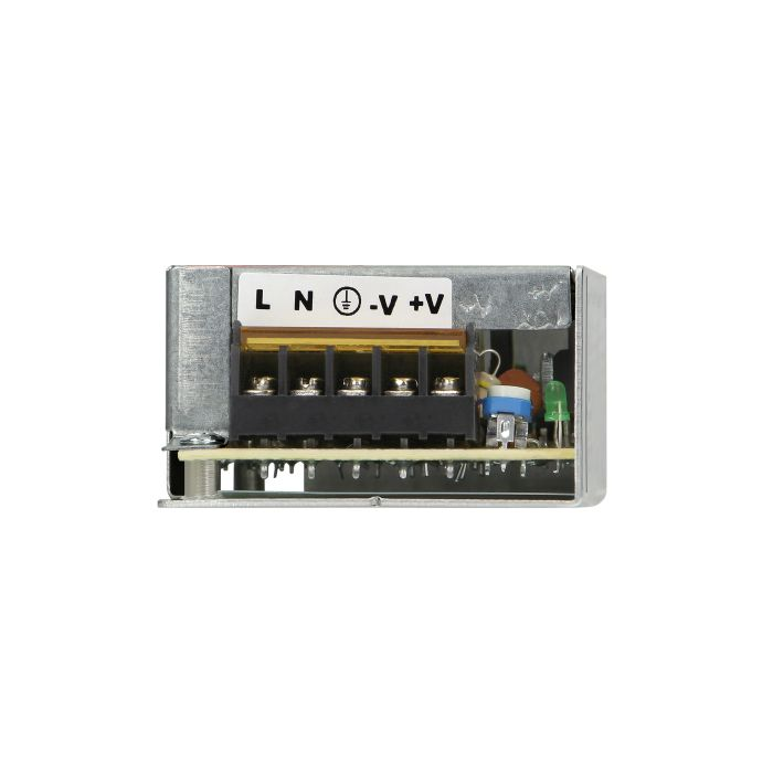 140854 - Open frame power supply unit 35W, 12V, IP20 equipped with short-circuit and overload protection, and an output voltage adjustment; instantaneous overload 150%