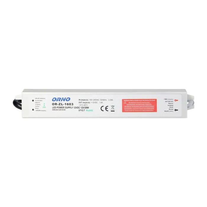 140864 - LED driver AC/DC 12V/20W, IP67 12V, 20W, IP67