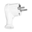140876 - Angle plug 2P+E, Uni-Schuko, white