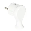 140876 - Angle plug 2P+E, Uni-Schuko, white