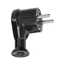 140877 - Angle plug 2P+E, Uni-Schuko, black