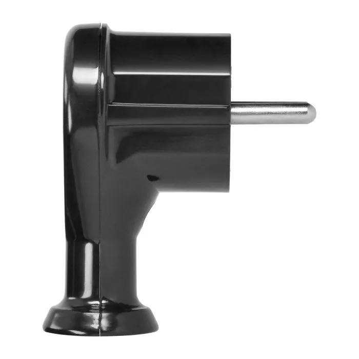 140877 - Angle plug 2P+E, Uni-Schuko, black